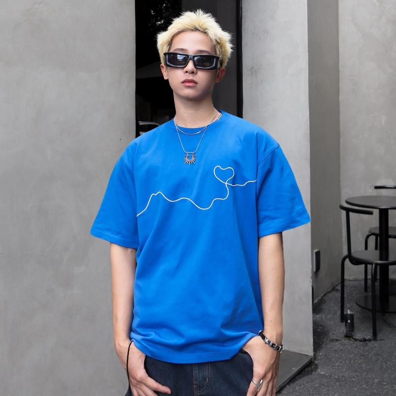 Áo Thun Zombie Club HEALLING Cotton100 Hoạ Tiết Thêu Nam Nữ Unisex Chính Hãng Menswear