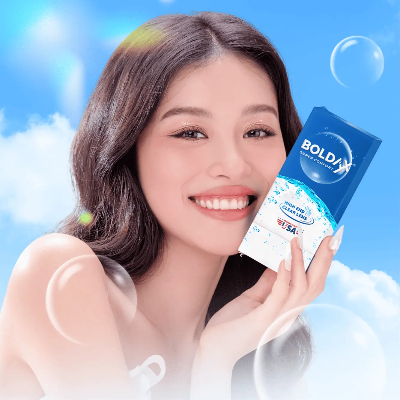 Lens trong veo tinh khiết BOLDAX cho phái đẹp