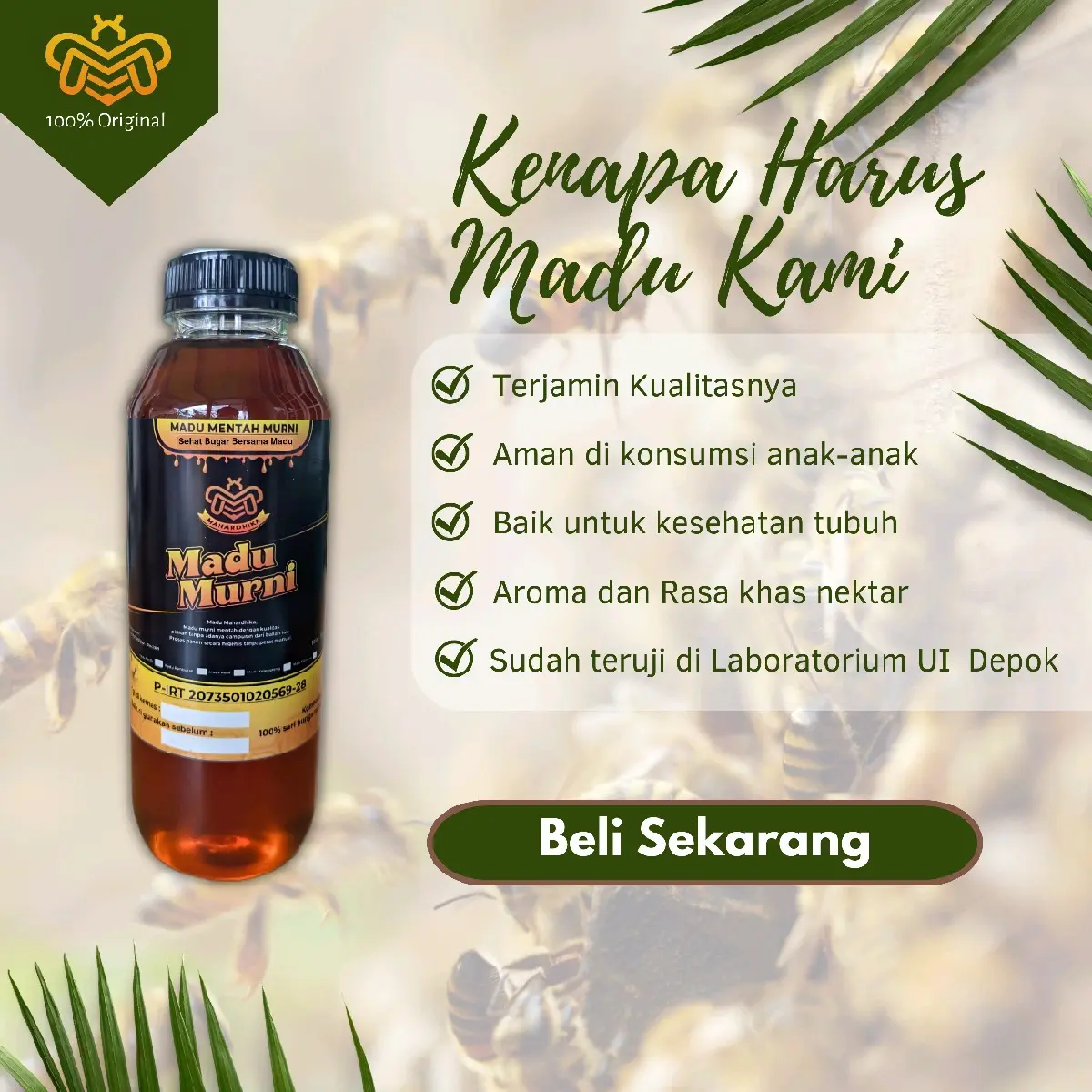 Madu Nektar Randu Solusi ASAM LAMBUNG