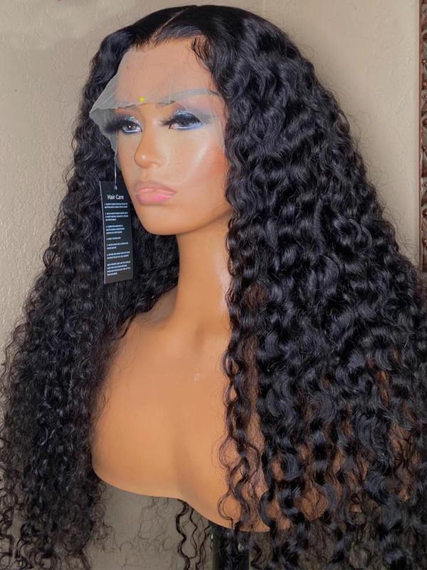 26 Inch Black Long Curly Wigs for Women, Summer Glueless Wigs without Bangs for Cosplay, Anime or Costume Party, Striking Natural Fluffy Hair Wigs for Hairstyle Decor 3