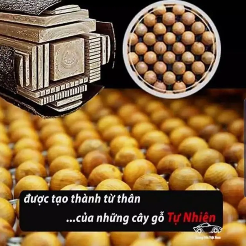 Lót Ghế Ô Tô Hạt Gỗ Thông 100% Tự Nhiên Họa Tiết Đan Hoa Cao Cấp 7