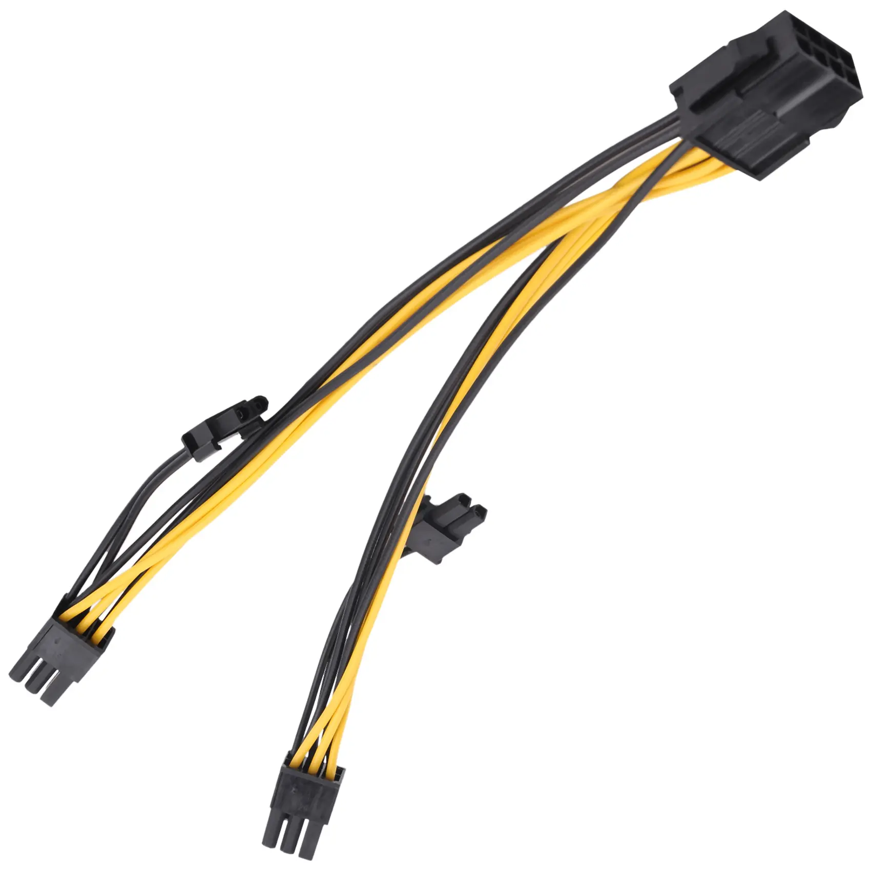 6 Pcs 8 Pin Power Cord for Mining CPU GPU 8Pin to 2X8 Pin (6+2) Graphics Card Dual PCI-E 8 Pin Power Splitter Cable 21cm