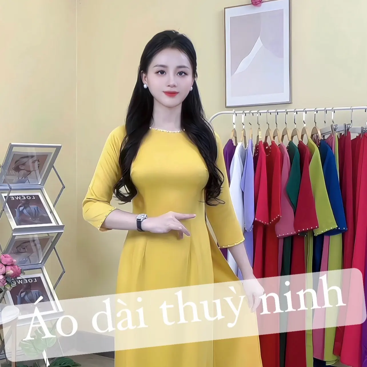 1(Áo )dài tây thi vang size S-2xl