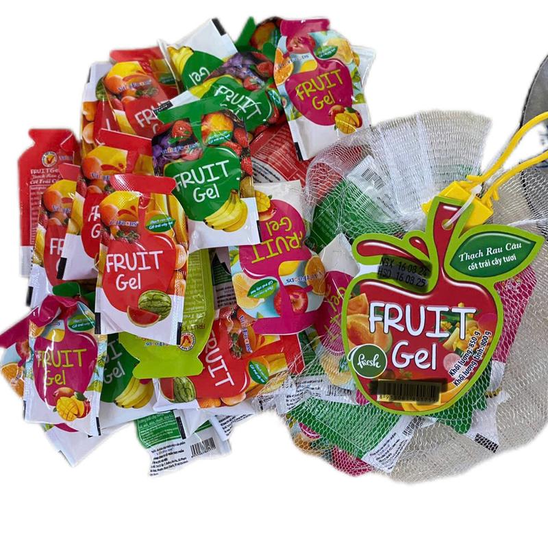 1 túi 48-50 gói (800g) thạch rau câu Cốt Trái Cây Tươi VIETFOODS Ăn Vặt Snack