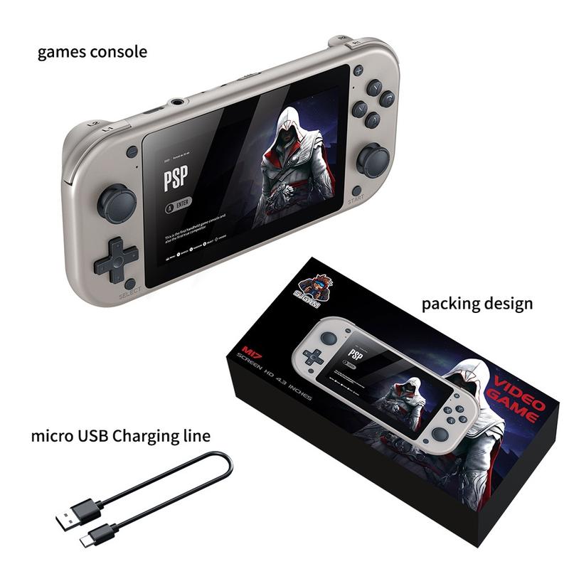 [hcm] Máy Chơi Game Cầm Tay M17 - Máy Chơi Game PSP RETRO Bản 128 GB Với 20.000 Game PSP PS1 MAME NDS | HÀNG MỚI V