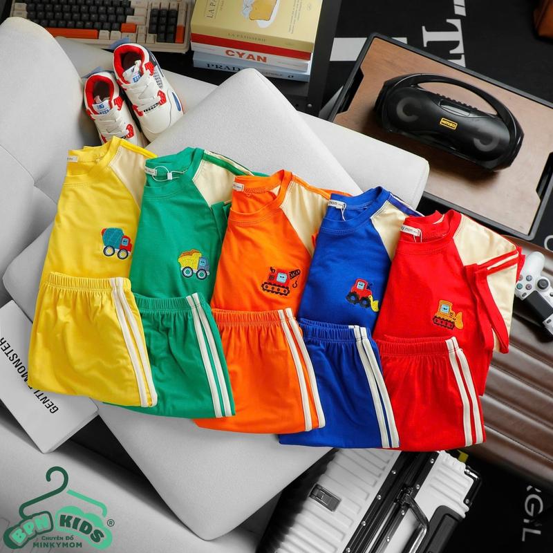 Bộ thun lạnh MINKY bé trai size đại 45KG quanao  daitay 3