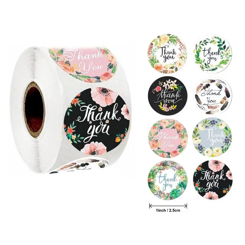 500 PCS Sticker Label Makanan Tulisan Thank You For Your Order / Stiker Packing / Stiker Terimakasih / Sticker thank you