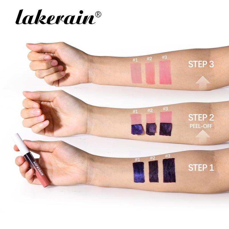 Long-lasting Peel-off Lip Stain Set, 3 Counts/set High-pigment Moisturizing Lip Stain, Easy To Apply and Remove, Ideal for All Skin Tones, Valentine's Day Gift, Gifts for Girlfriend 5