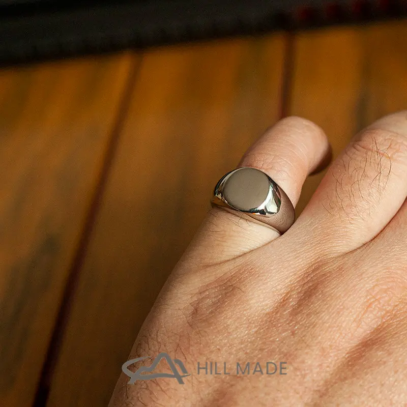 Nordic Minimalist Smooth Round Ring Titanium Steel Unisex Ring 4 Sizes ...
