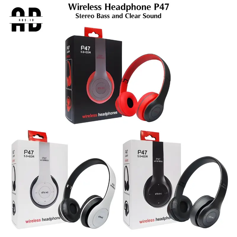 オースダム Bluetooth 4.0 ワイヤレス ANC7 ブラック レッド AUSDOM