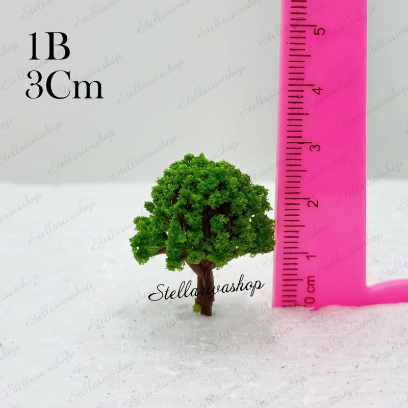 Mô Hình cây xanh mini các loại làm tiểu cảnh sa bàn, mô hình thành phố size nhỏ 7