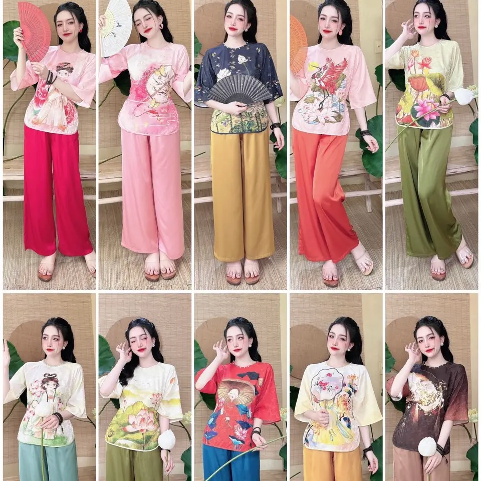 BỘ LAM CÚC NGỌC XẼ TÀ , IN HÌNH 3D SẮC NÉT , CÚC NGỌC ĐÍNH CỔ