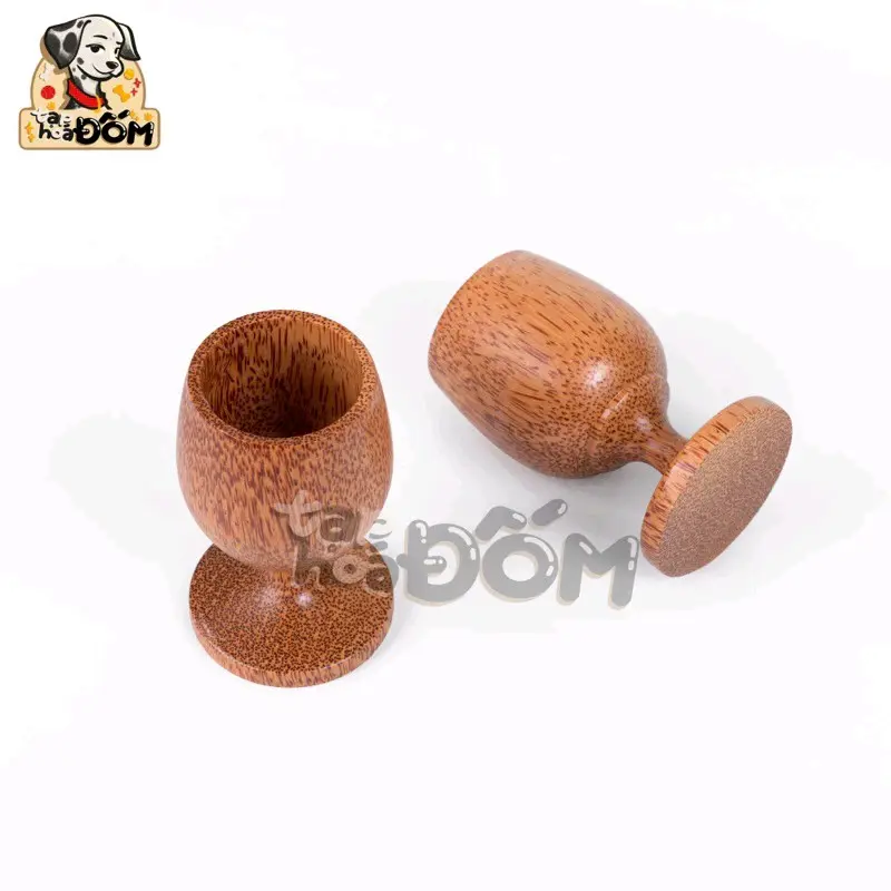 Ly uống ruợu vang làm từ Gỗ Dừa (hàng cao cấp)