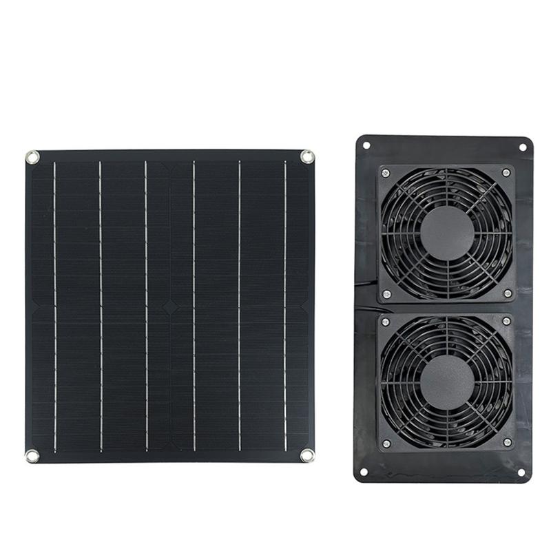 20W Solar Exhaust Fan 6 In Mini Ventilator Solar Panel Powered Fan Air Extractor 2