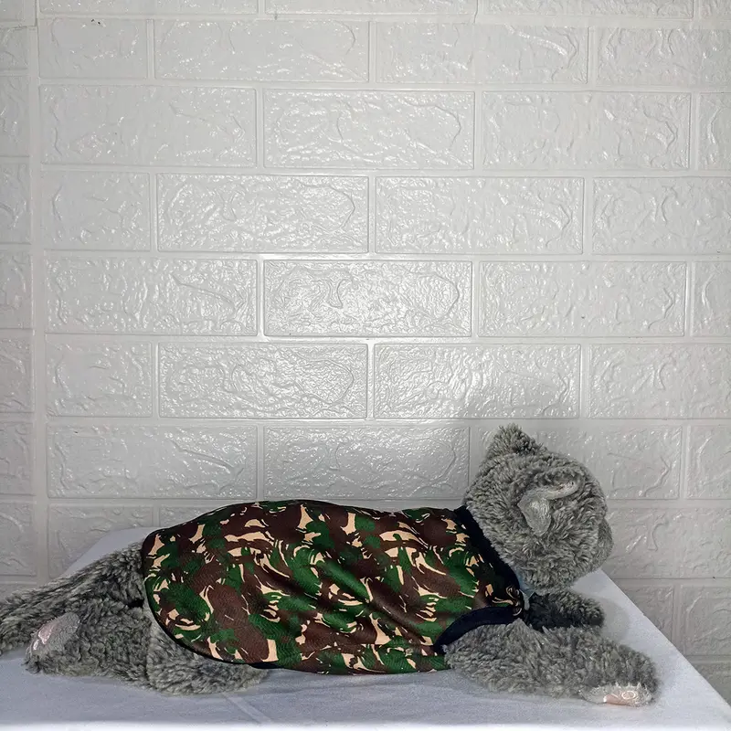 Baju Kucing Lucu Murah Motif TNI Tentara Nasional Indonesia [BISA CUSTOM NAMA KUCINGMU] Cowo Cewe Jantan Betina Hewan Kecil 3
