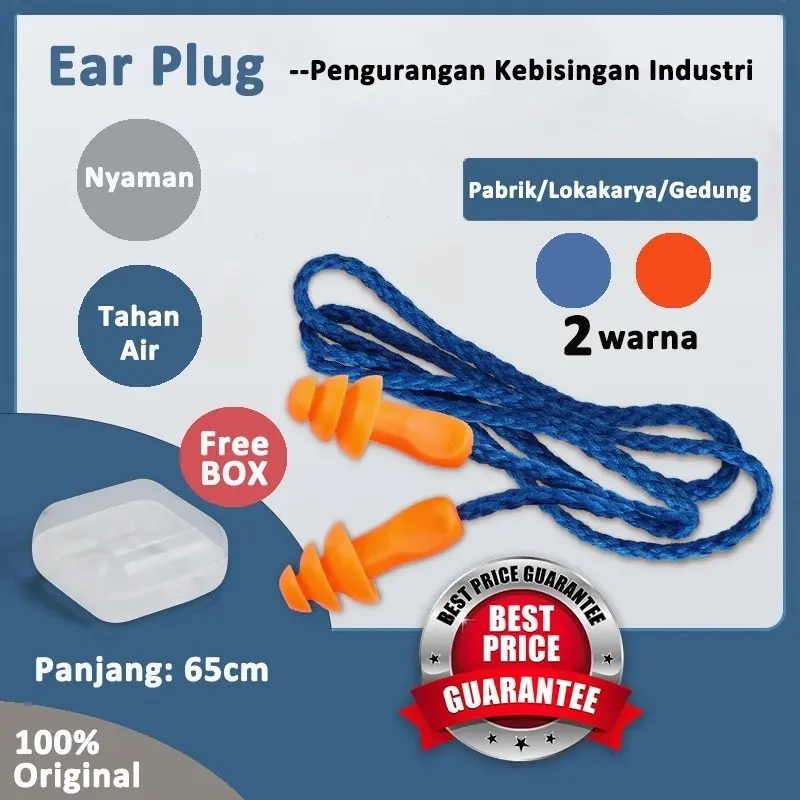 Silicone Earplugs/peredam suara kuping silikon ear plug/Earplugs Tidur Peredam Suara Nyaman-Ms.Pepeleria 1