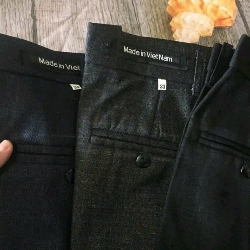 Quần tây nam trung niên ống  đứng thanh lịch Menswear quần vải nam Ong 2