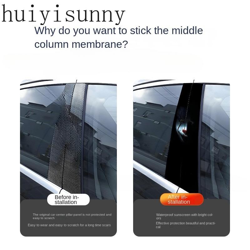 Product Introduction of Huiyisunny 2-Side Car Center Column Sticker Clown Decorative Sticker Window B Column Protective Film Halloween Personalized Modification Sticker Fashion car stickers  Car exterior decoration 14