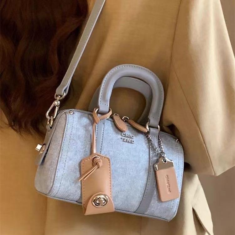 Túi trống CHIO quai xách size 20cm Bag Nữ Da Nhung 2