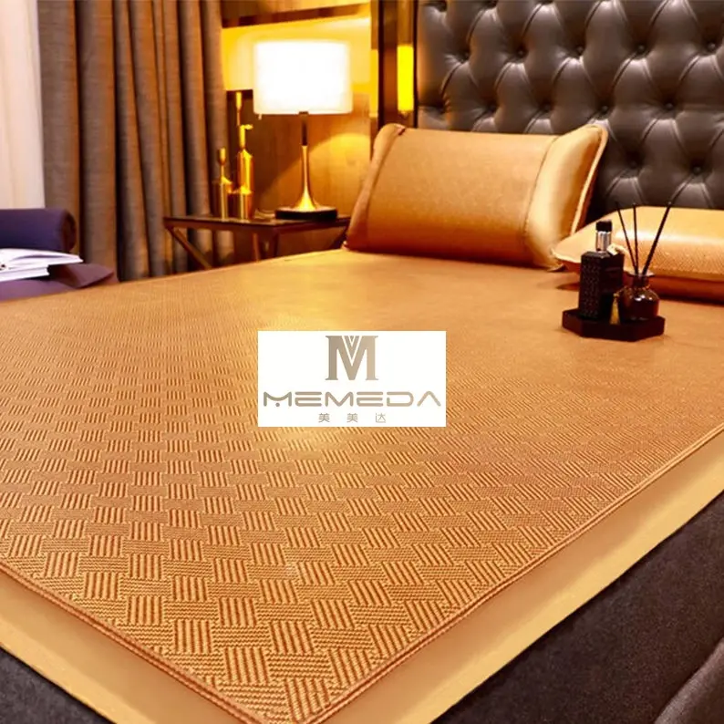 Summer sleeping mat/bamboo mat/bamboo mat/foldable rattan mat/cooling bed for home school dormitory