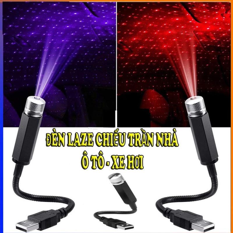 Đèn led chiếu trần xe hơi ô tô trần nhà cắm USB tiện lợi tạo bầu trời đầy sao lung linh