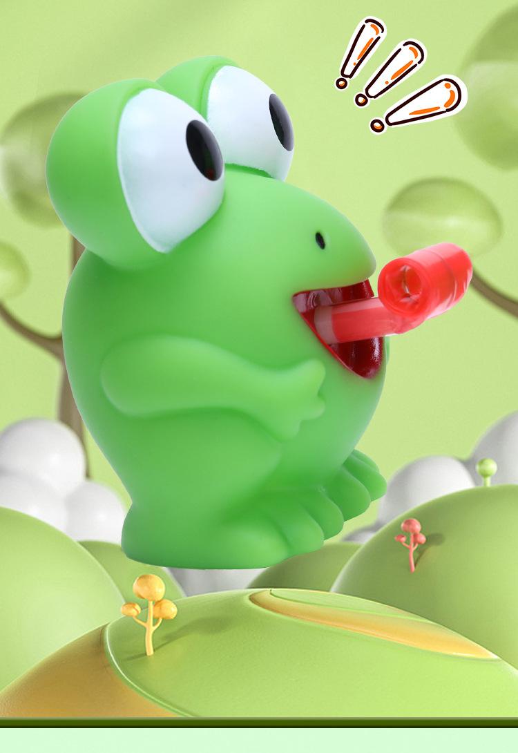 Product Introduction of Tongue sticking frog pinching fun decompression dinosaur creative funny bb sound rebound vent new unique decompression toy 7