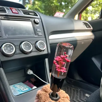 thumbnail image 2 of LED Light RGB Shift Knob Stick Crystal Transparent Bubble Gear Shifter 15cm - Buy From 22$ On 2 of 14