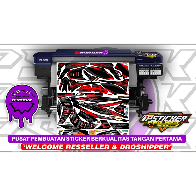 BYSON  (COD) STIKER STRIPING MOTOR YAMAHA BYSON - STIKER LIST GRAFIK SIMPLE WARNA VARIASI DESAIN RACING HOLOGRAM DAN TRANSPARAN BISA COD IP.KODE-413 7