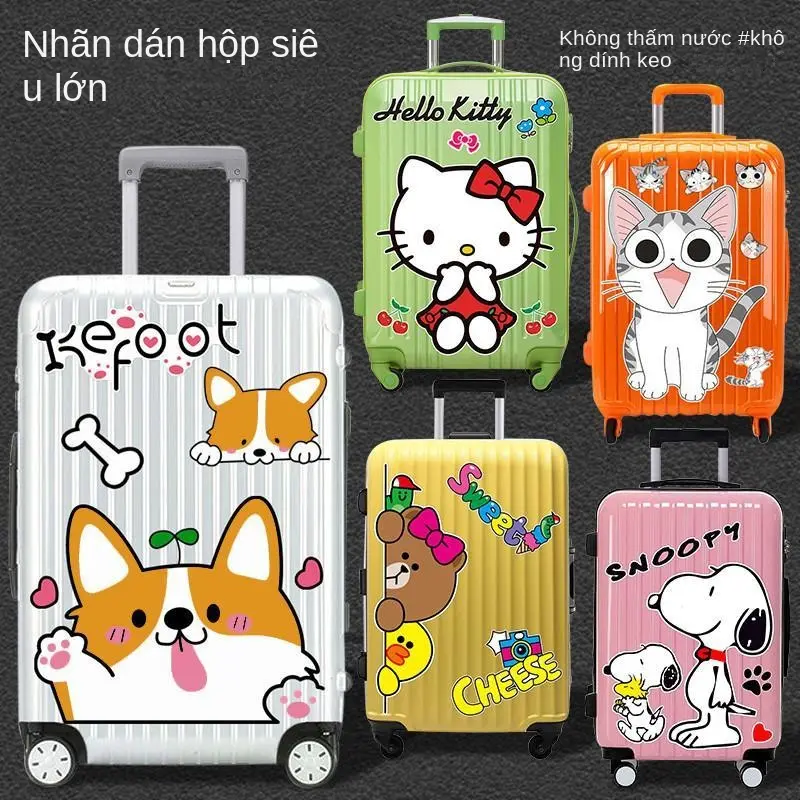 Miếng Dán Hộp Một Mảnh, Miếng Dán Hành Lý, Vỏ Du Lịch Chống Thấm Nước, Miếng Dán Vỏ Xe Đẩy, Miếng Dán Bao Da Phụ Kiện 4