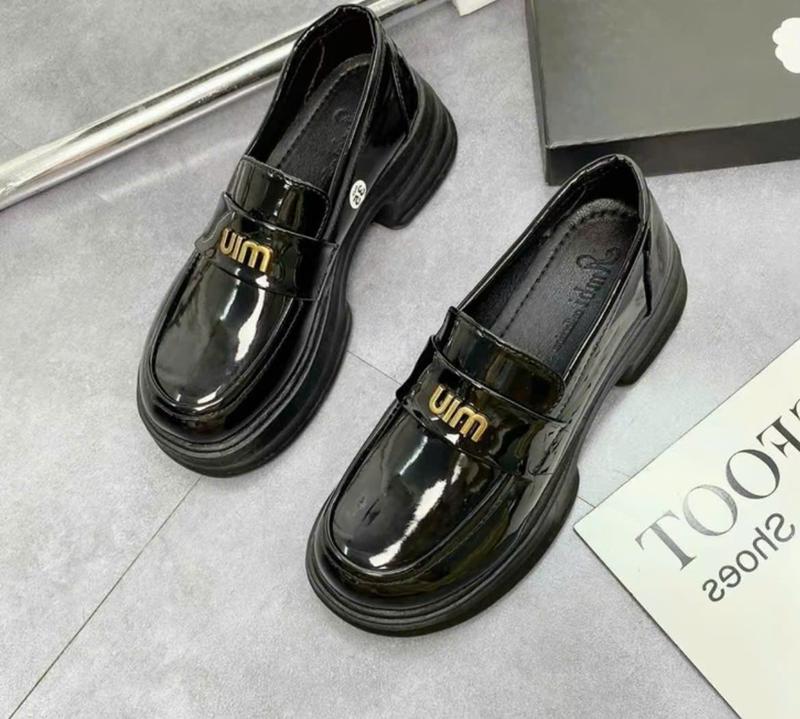  Giày Đốc nữ Da Bóng  form to  đế 3-4cm Shoes Nữ  Mã M01  