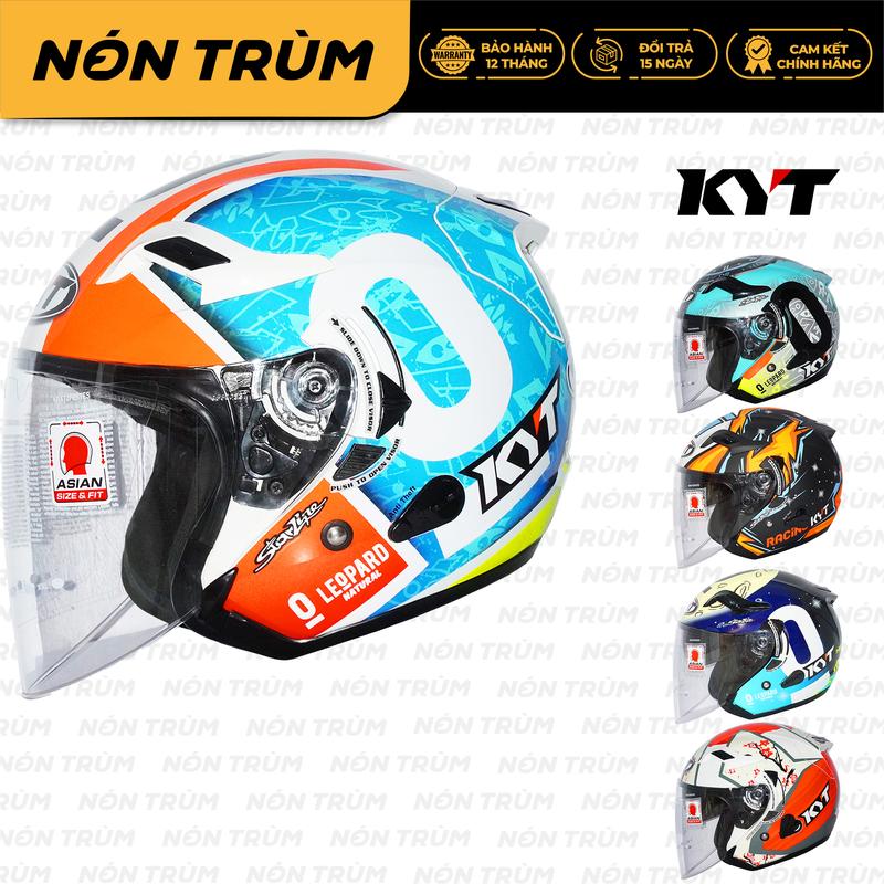 Kyt Venom Nhiều Màu Tem Size M L Xl Cho Nam Và Nữ, Mũ Bảo Hiểm 3/4 2 Kính Cao Cấp Helmet