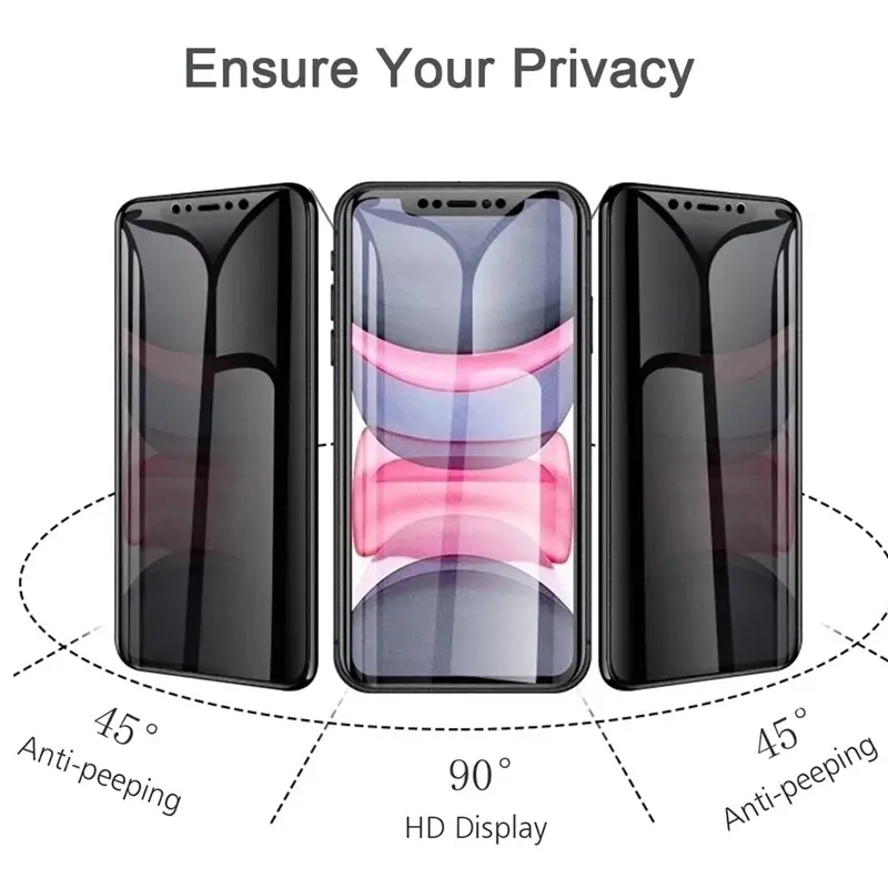 Privacy Screen Protector for Samsung A06 A55 5G A15 A05 A35 A05S A16 A14 A24 A34 A54 A13 A36 A26 A56 5G Samsung S22 S23 S24 S25 Ultra Cover Soft Ceramic Matte Screen Film 8