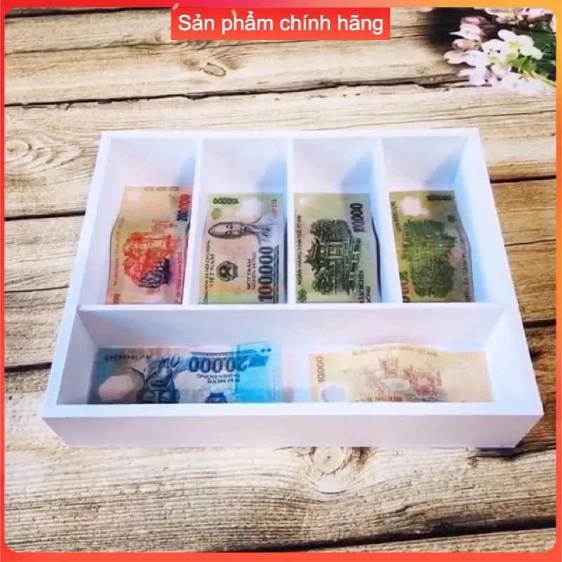 Hộp chia tiền thu ngân 5 ngăn , khay chia tiền , khay đựng đồ đa năng, kệ để ngăn kéo tiện dụng 5