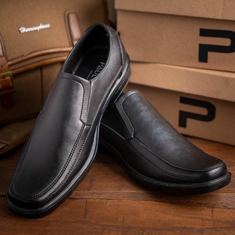 PAULMAY - Sepatu Formal Casual Pria Wina 71 Pantofel  Shoes Kerja Hitam Fantofel 1