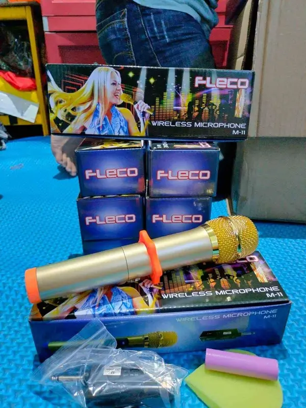 MIC WIRELESS FLECO M-11 TANPA KABEL SUARA JERNIH | MIC TANPA KABEL FLECO M 11 JANGKAUAN JAUH [ BISA COD ] LEVEL 13 SHOP 8