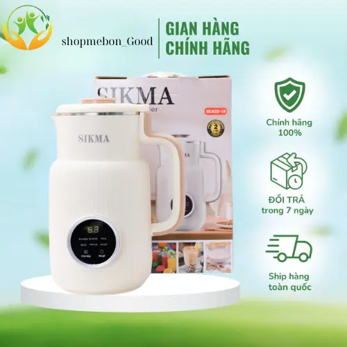 Máy làm sữa hạt  đa năng Sikma SKM2318, 8 chế độ nấu tự động, Màn hình LED cảm ứng, BH 12 tháng