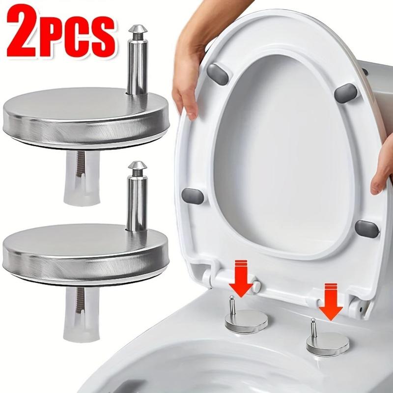 Product Introduction of Universal Toilet Seat Hinge Kit, Easy Release Expandable Screws, Durable Top Mount Plastic Stabilizers, No Electricity Needed, Secure Installation 0