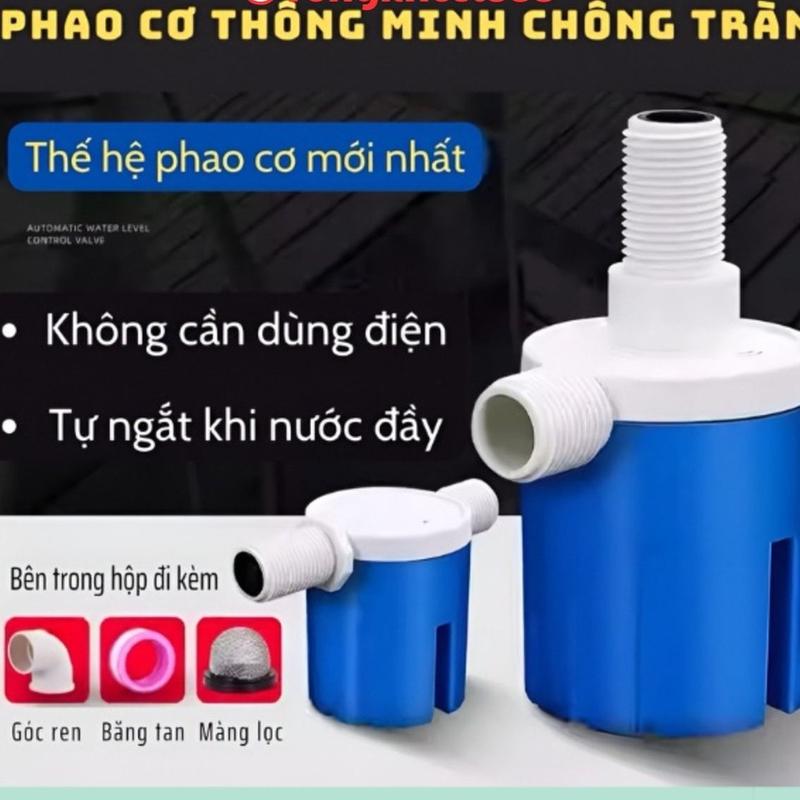  【Hot Phao Cơ Loại Dọc Chống Tràn Thông Minh Tự Động Đóng Ngắt Bằng Áp Lực Nước 