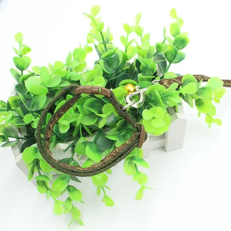 Dây Xích Thú Cưng, Thiết Kế Đính Đá Dày, Có Chuông, Vòng Cổ Chó Nhỏ Kèm Dây Xích Chó, Dây Thừng Cho Chó Mèo, Rộng 1.0 7