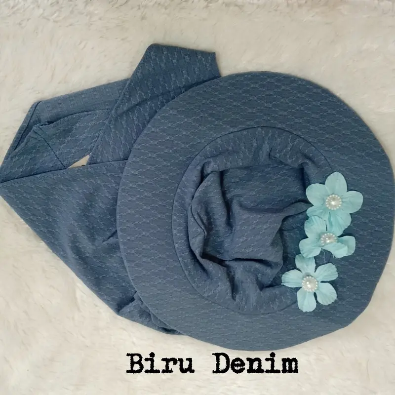 Jilbab Bayi Topi Bulet Bunga Atas 0-3 tahun Strada Premium 5
