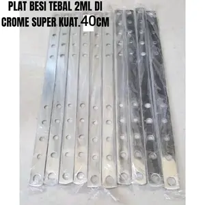 plat besi bolong crhome tebal