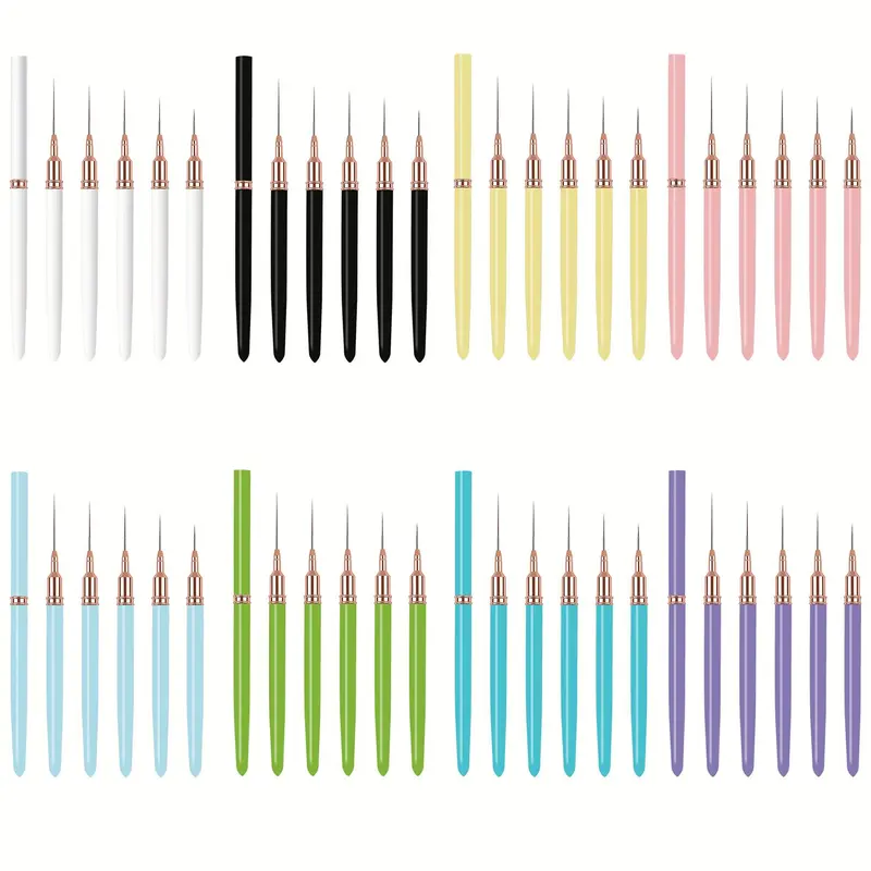 Nail Art Pen Set, 15pcs/set Nail Art Liner Brush, Nail Art Painting Brush, Professional Manicure Tool for Home & Salon Use 3