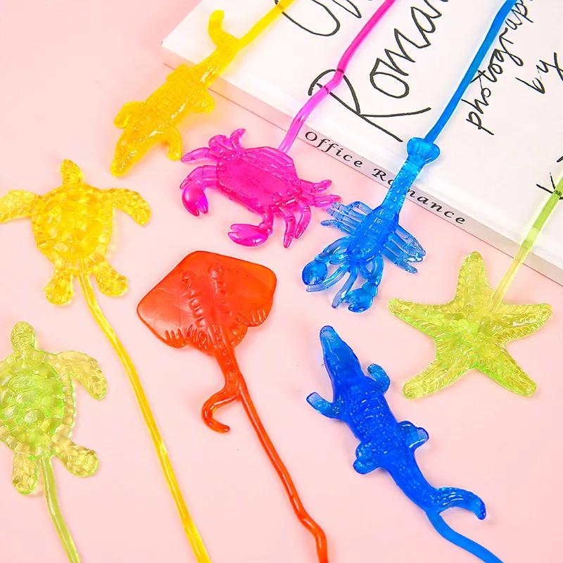 Turtle Sticky Toy Cute Ocean Animal Sticky Stretchable Sticky Toys for Kids, Birthday ...