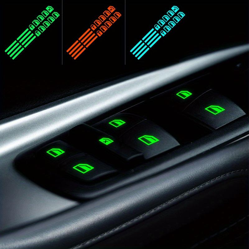Product Introduction of Illuminate Your Drive: Waterproof, Colorful Luminous Stickers for Easy Car Window Button Visibility & Style 0