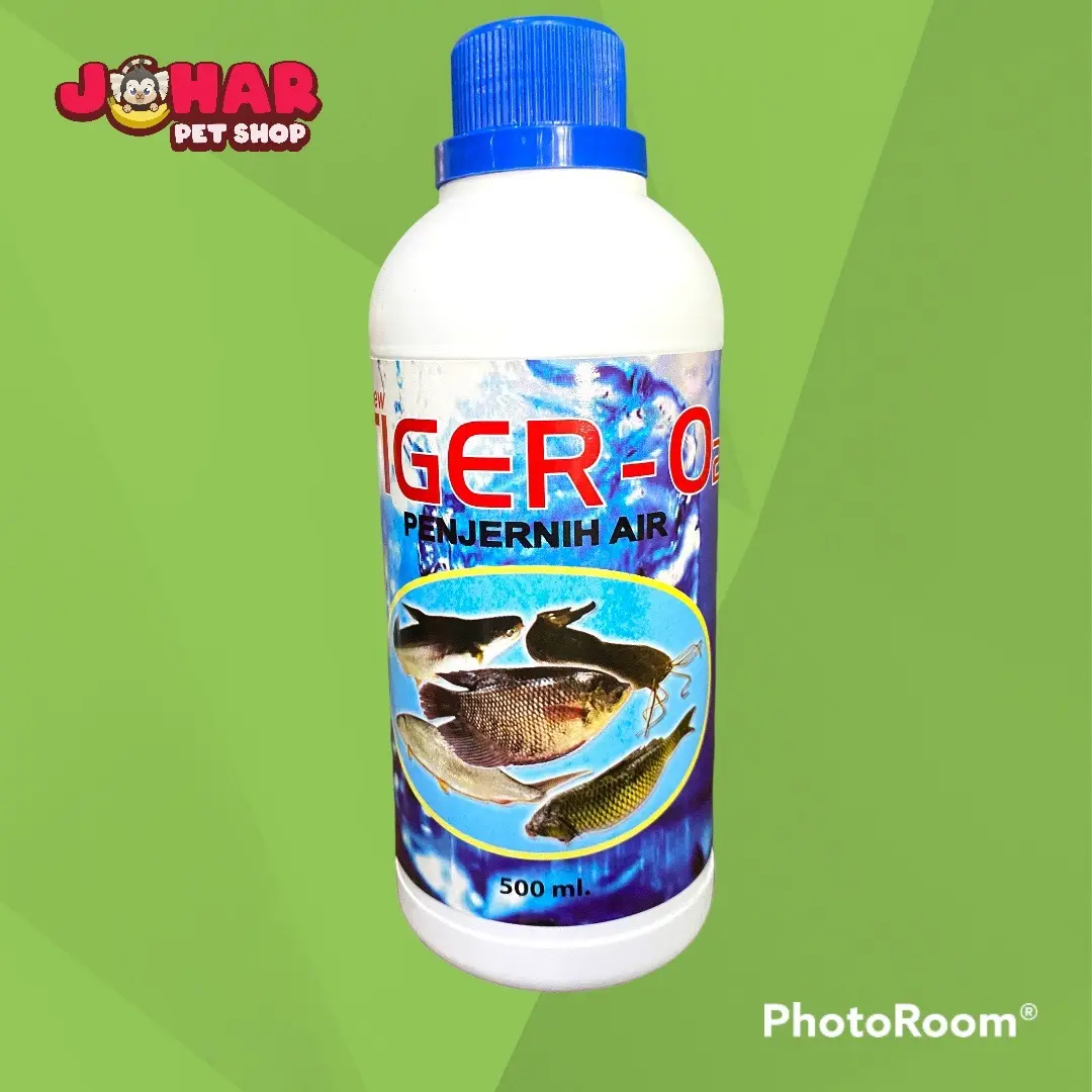 Tiger o2 500ml penjernih air menurunkan amonia bakteri air ikan