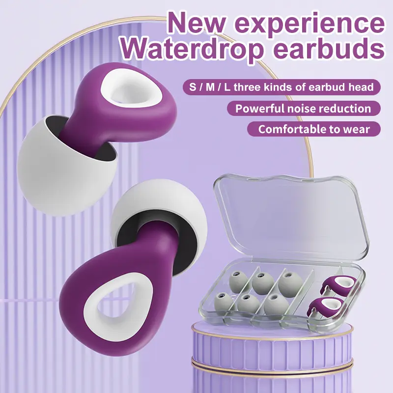 1 Set Ear Plugs For Sleeping Noise Reduction Waterproof Swimming Ear Plug Protection Earplugs Set