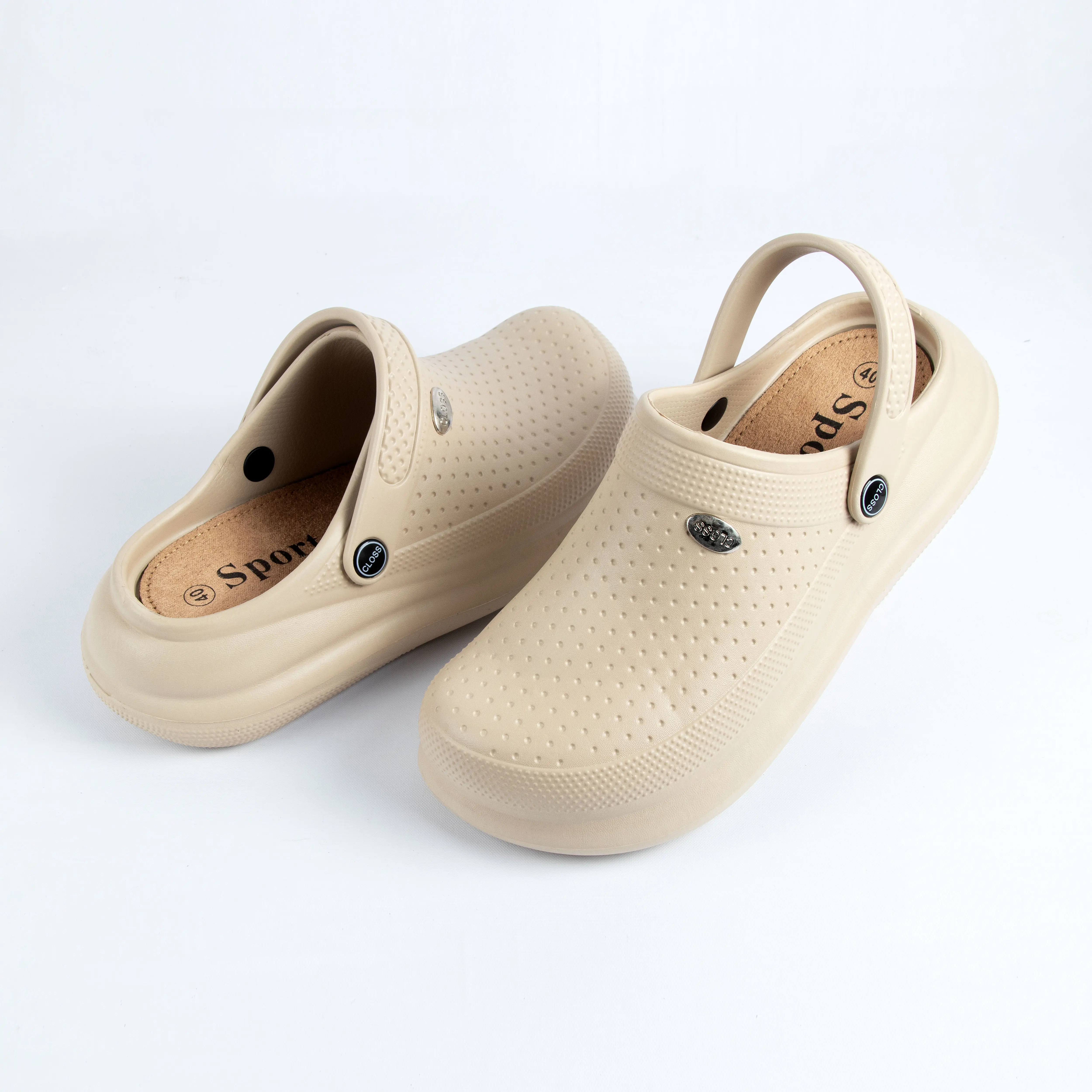 【SUP】Men's Breathable Soft-Soled Beach Clogs Shoes Slip-On Sandals Walking Shoes