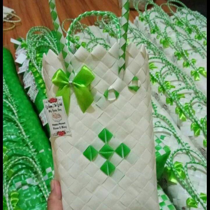 3 tas anyaman panjang ,tas sovenir ,tas hampers 0
