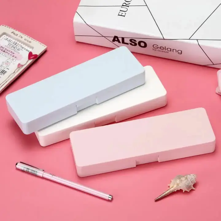 Korean creative primary school student pencil storage pencil case frosted stationery pencil case