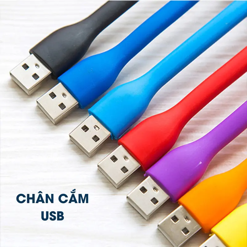 Đèn led usb mini siêu sáng HOTECH phụ kiện cắm cổng USB sạc dự phòng laptop vỏ nhựa dẻo có thể gập gọn tiện lợi DU03H 3